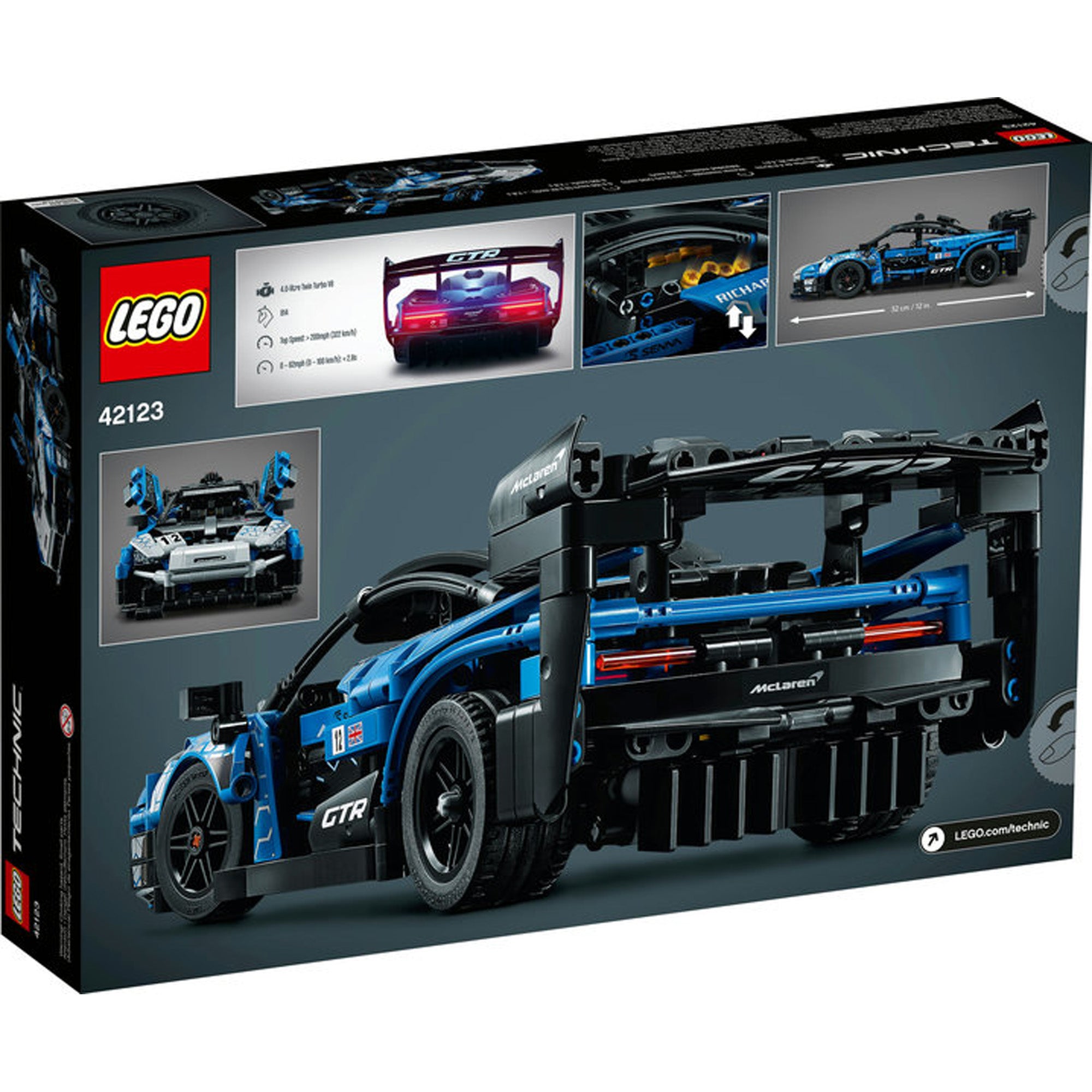 LEGO® Technic 42123 McLaren Senna GTR, Maquette de Voiture à Construire,  Construction Voiture de Sport, Jouet Voiture de Course - Cdiscount Jeux -  Jouets