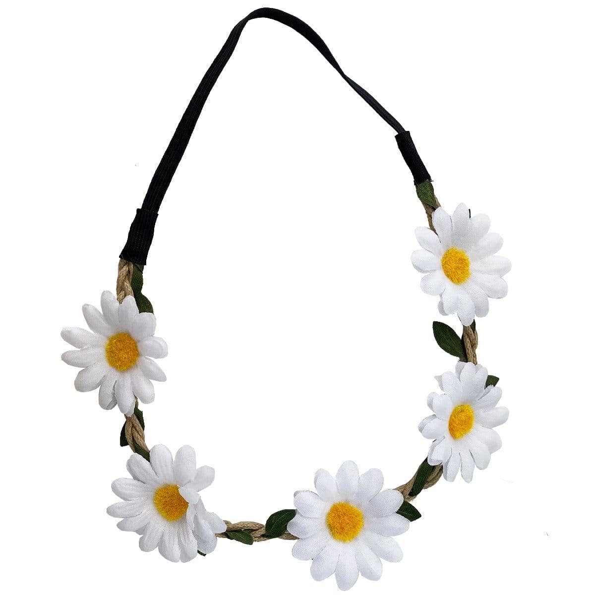 Buy Theme Party White Flower Headband for Adults sold at Party Expert