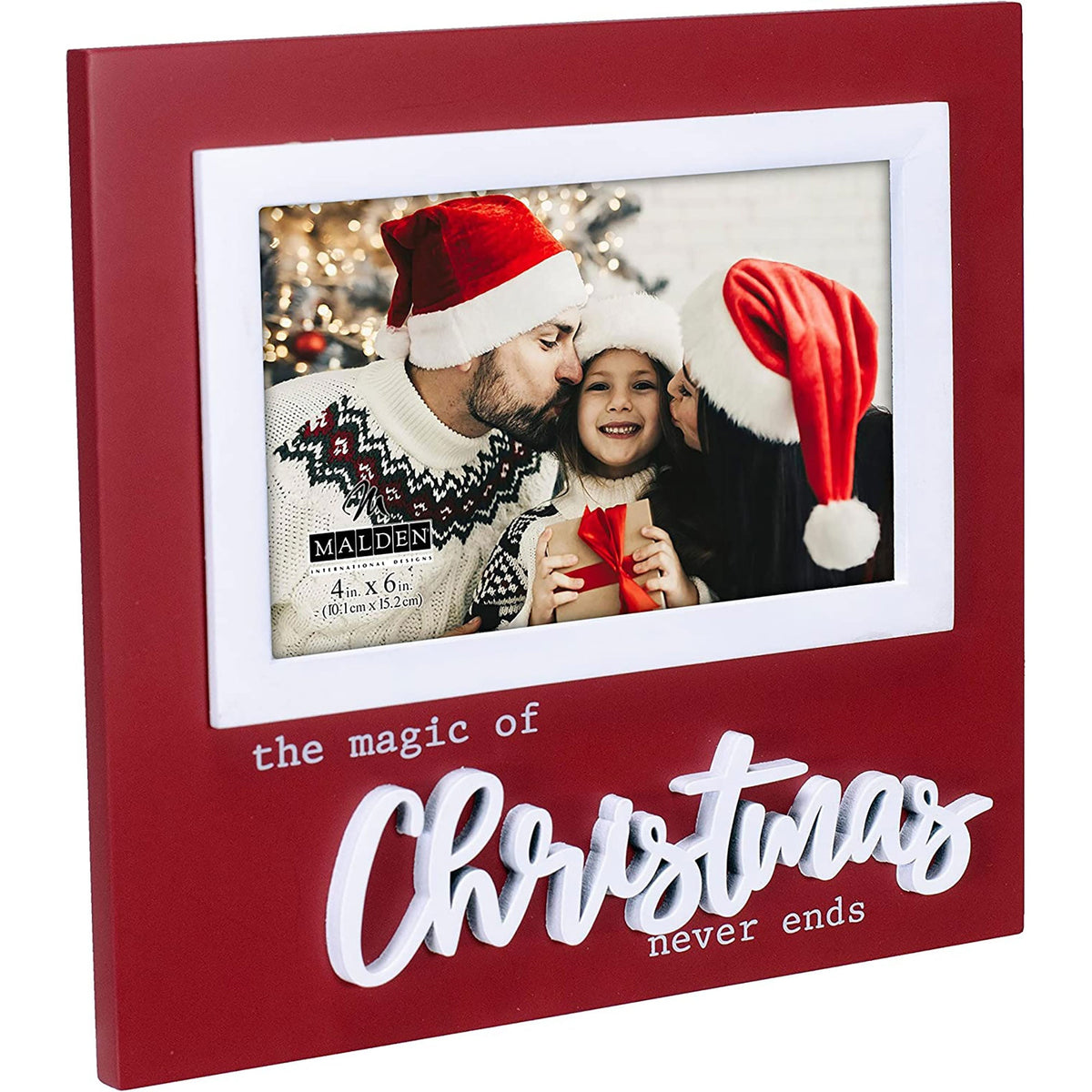 Malden International Design Christmas The Magic of Christmas Matted Frame, 4 x 6 Inches, 1 Count 096287178723