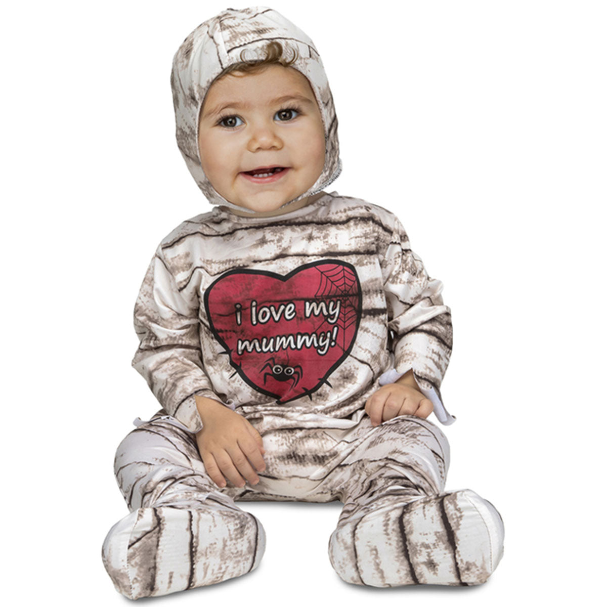 MY OTHER ME FUN COMPANY Costumes Mummy Costume for Babies, I Love Mummy Jumpsuit