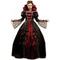 MY OTHER ME FUN COMPANY Costumes Vampire Deluxe Costume for Adults, Black and Red long Dress