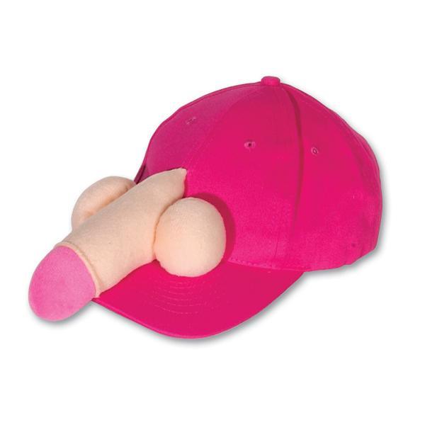 Buy Bachelorette Hot pink cap with pecker for adults sold at Party Expert