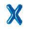 Buy Balloons Blue Letter X Foil Balloon, 16 Inches sold at Party Expert