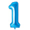 Buy Balloons Blue Number 1 Foil Balloon, 34 Inches sold at Party Expert