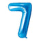 Buy Balloons Blue Number 7 Foil Balloon, 34 Inches sold at Party Expert