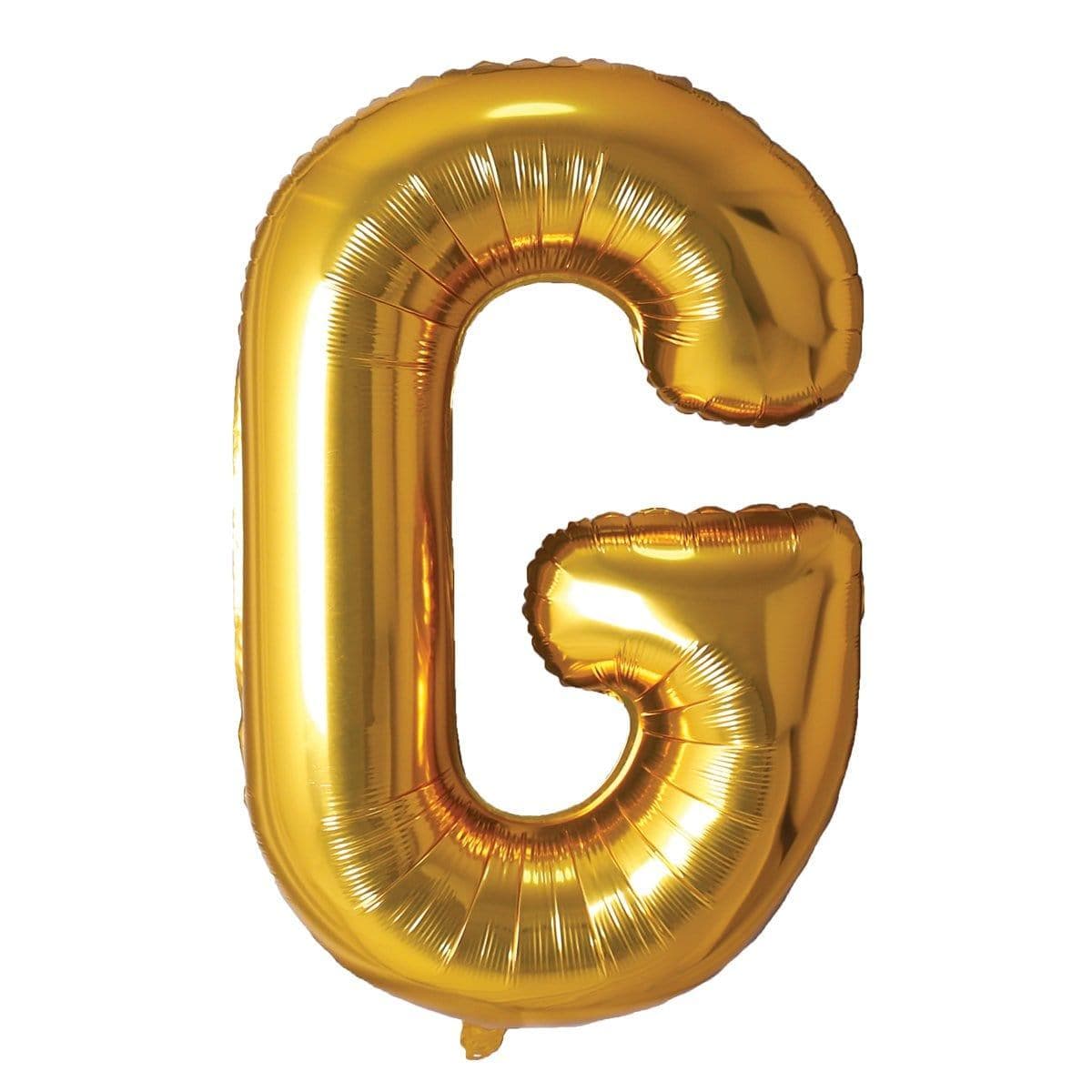 Buy Balloons Gold Letter G Foil Balloon, 34 Inches sold at Party Expert