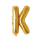 Buy Balloons Gold Letter K Foil Balloon, 16 Inches sold at Party Expert