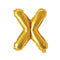 Buy Balloons Gold Letter X Foil Balloon, 16 Inches sold at Party Expert