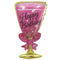 Buy Balloons Happy Birthday Pink Glass Supershape Foil Balloon sold at Party Expert