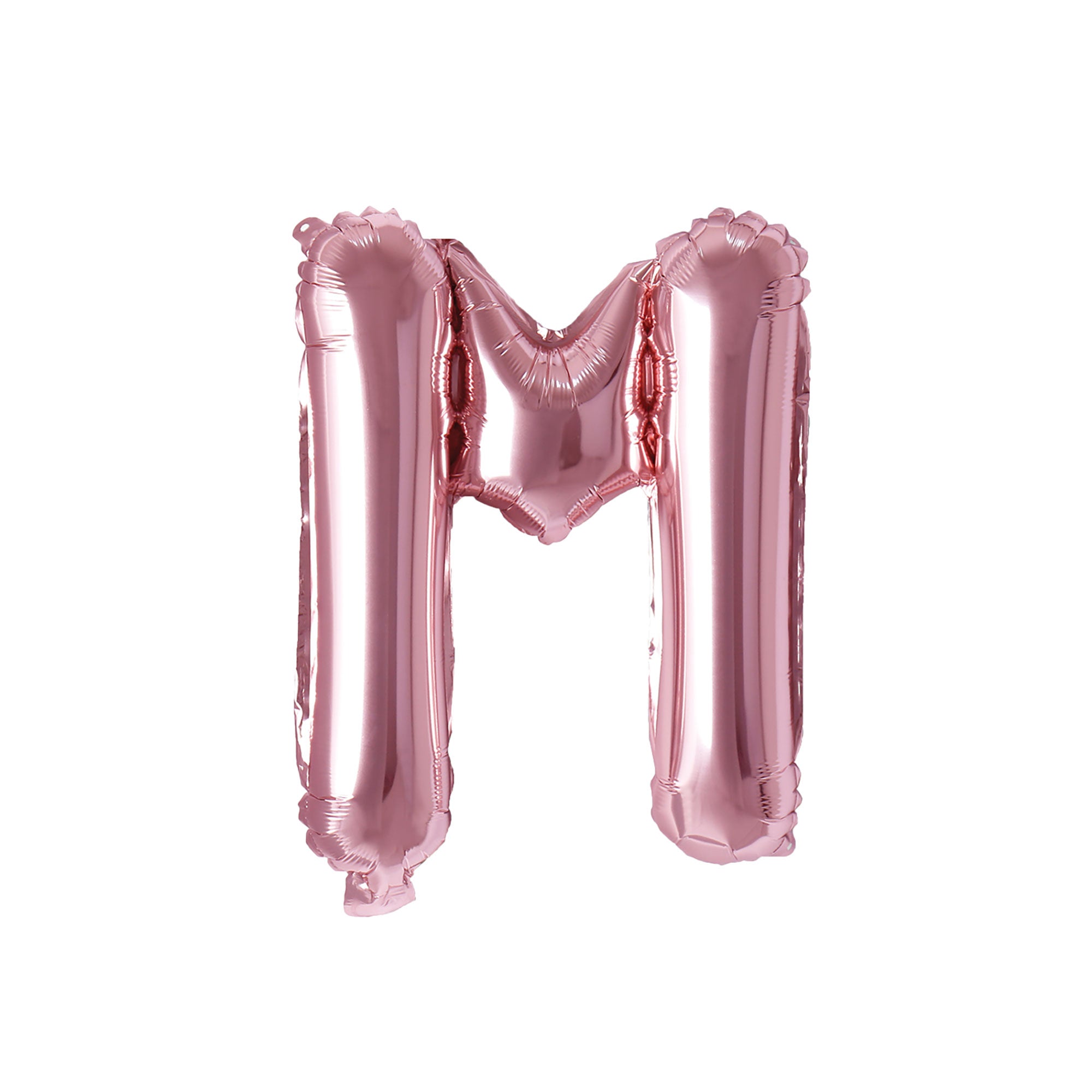 Rose Gold Letter M Foil Balloon, 16 Inches | Party Expert