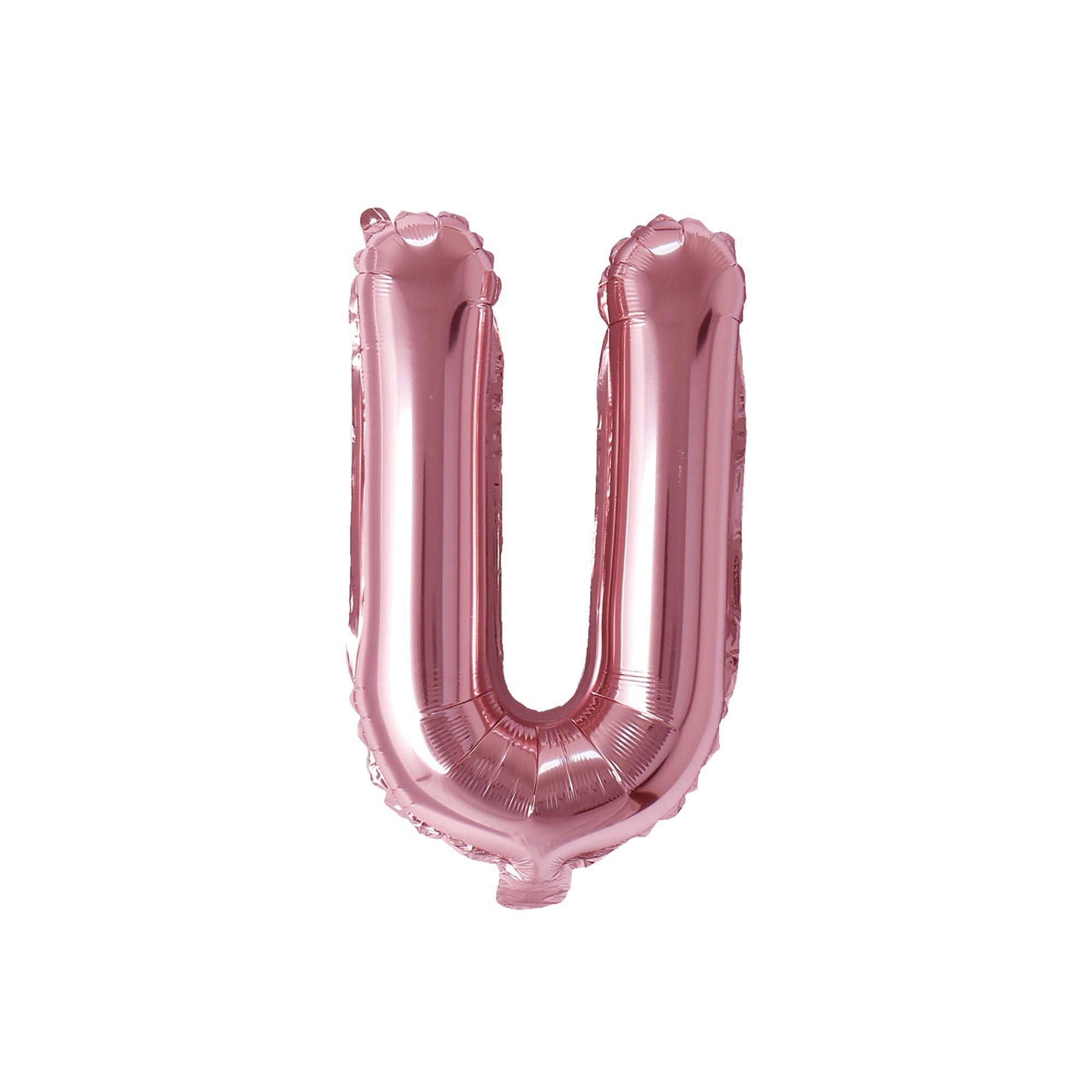 Rose Gold Letter U Foil Balloon, 16 Inches | Party Expert