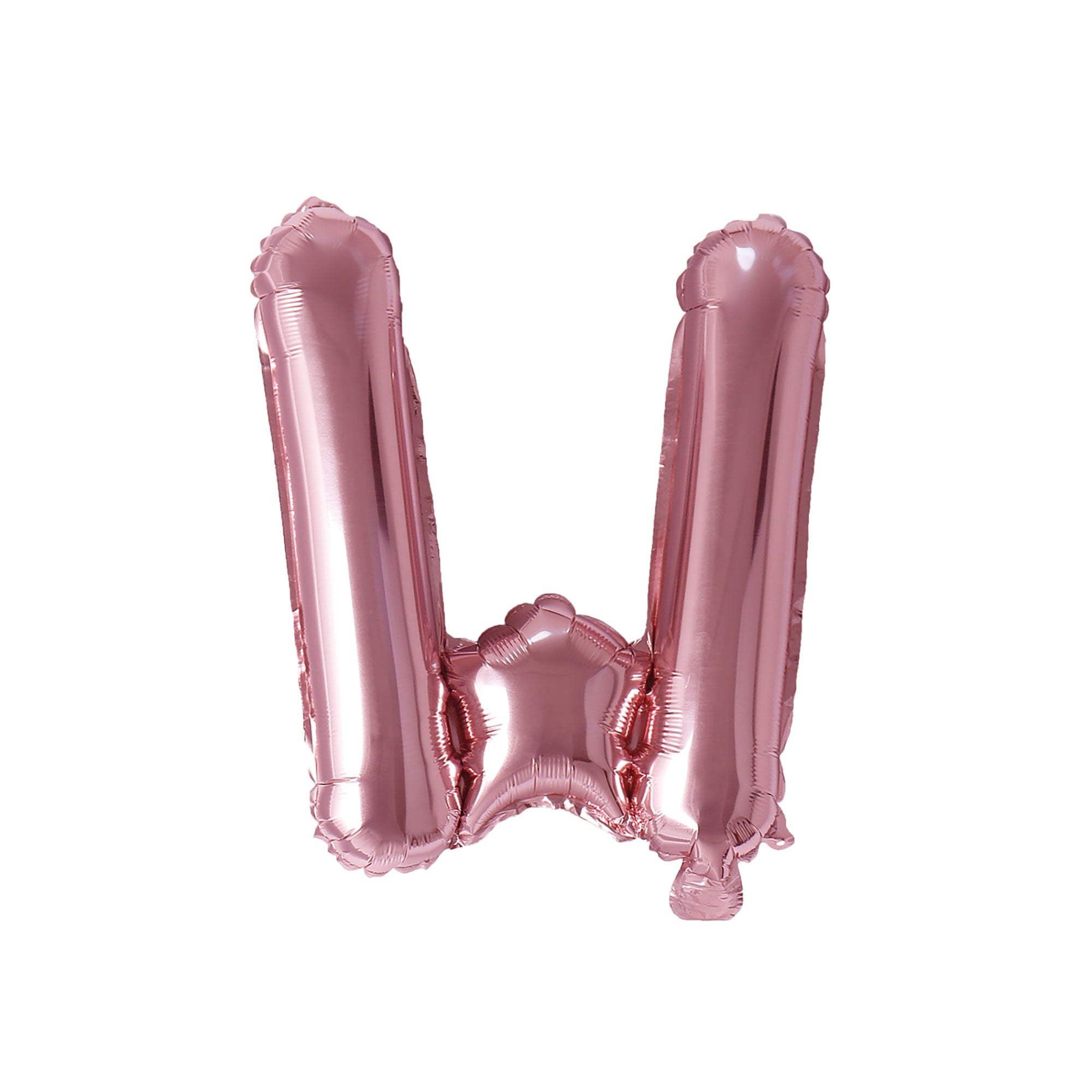 Rose Gold Letter W Foil Balloon, 16 Inches | Party Expert