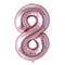 Buy Balloons Rose Gold Number 8 Foil Balloon, 34 Inches sold at Party Expert