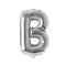 Buy Balloons Silver Letter B Foil Balloon, 16 Inches sold at Party Expert