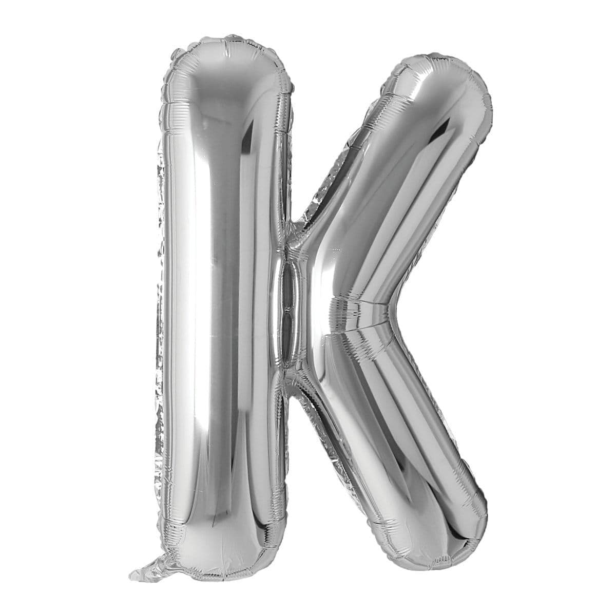 Buy Balloons Silver Letter K Foil Balloon, 34 Inches sold at Party Expert