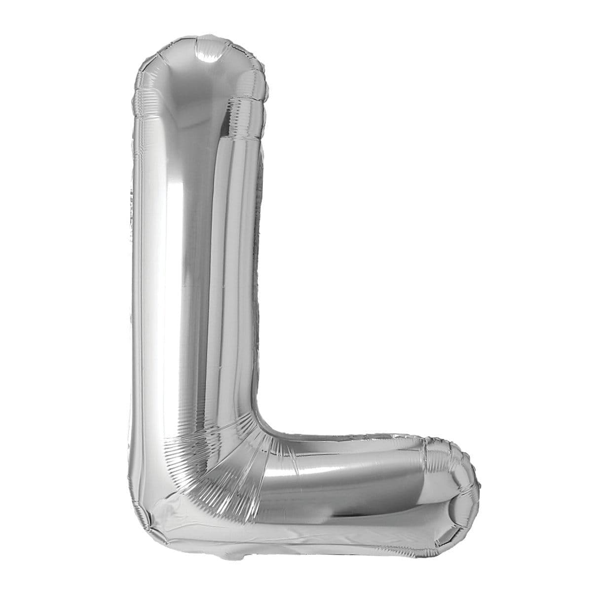 Buy Balloons Silver Letter L Foil Balloon, 34 Inches sold at Party Expert