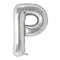 Buy Balloons Silver Letter P Foil Balloon, 34 Inches sold at Party Expert