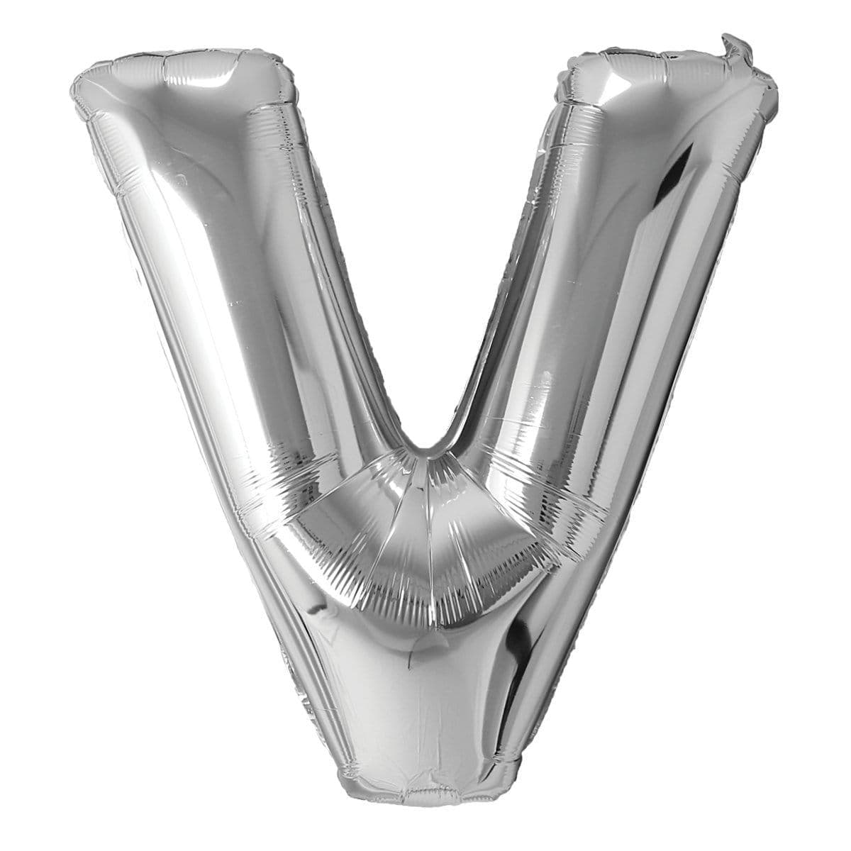 Buy Balloons Silver Letter V Foil Balloon, 34 Inches sold at Party Expert