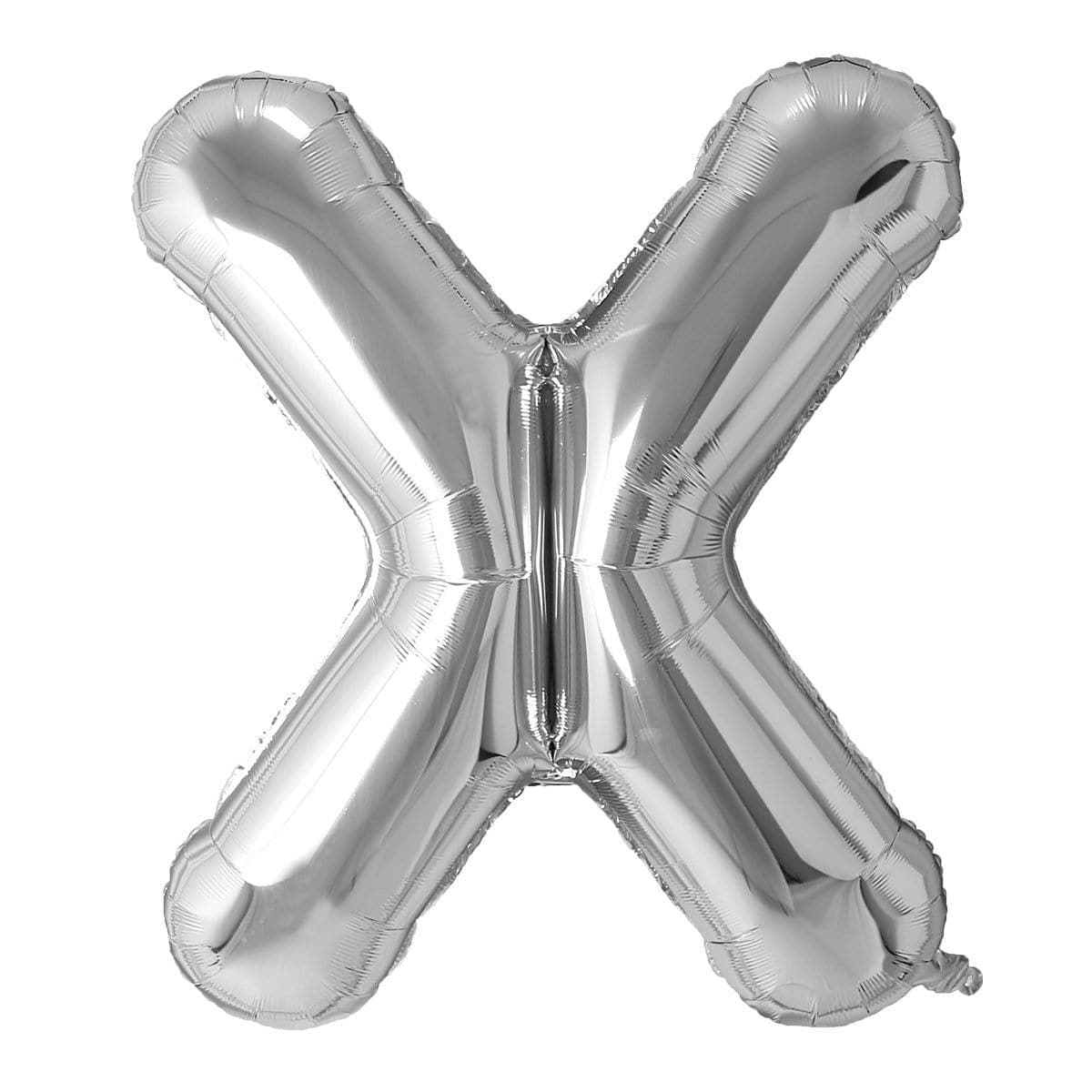 Buy Balloons Silver Letter X Foil Balloon, 34 Inches sold at Party Expert