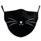 Buy Protection Equipment Black Cat Washable Cotton Face Mask for Kids sold at Party Expert