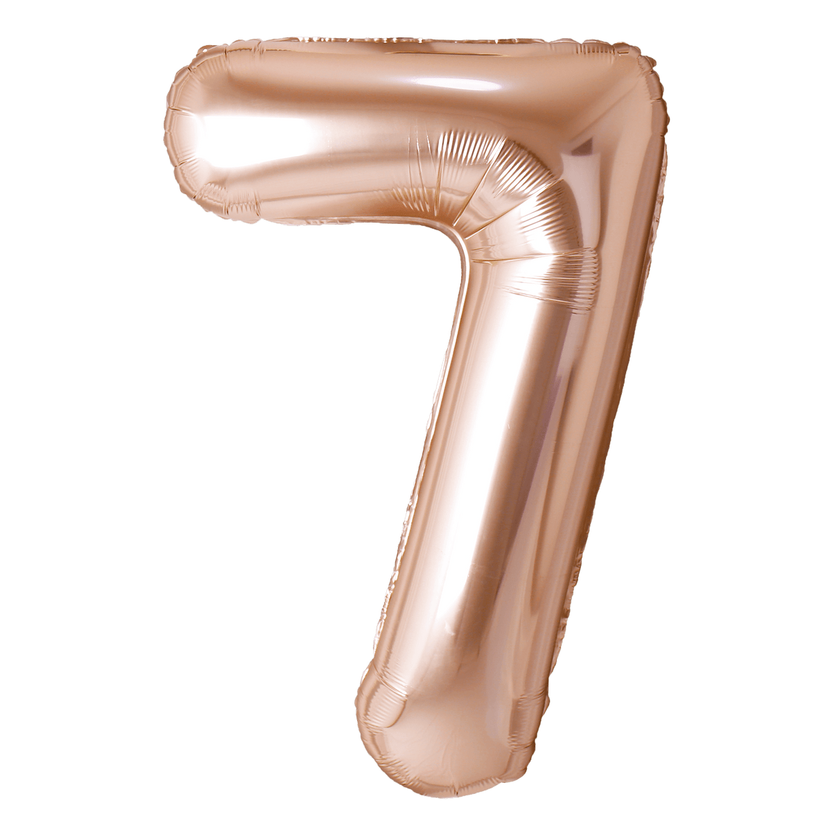 PARTYGRAM Balloons Rose Copper Number 7 Foil Balloon, 40 inches 810077656204