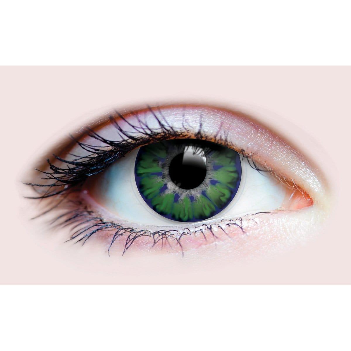 Buy Costume Accessories Enchanted emerald contact lenses, 3 months usage sold at Party Expert