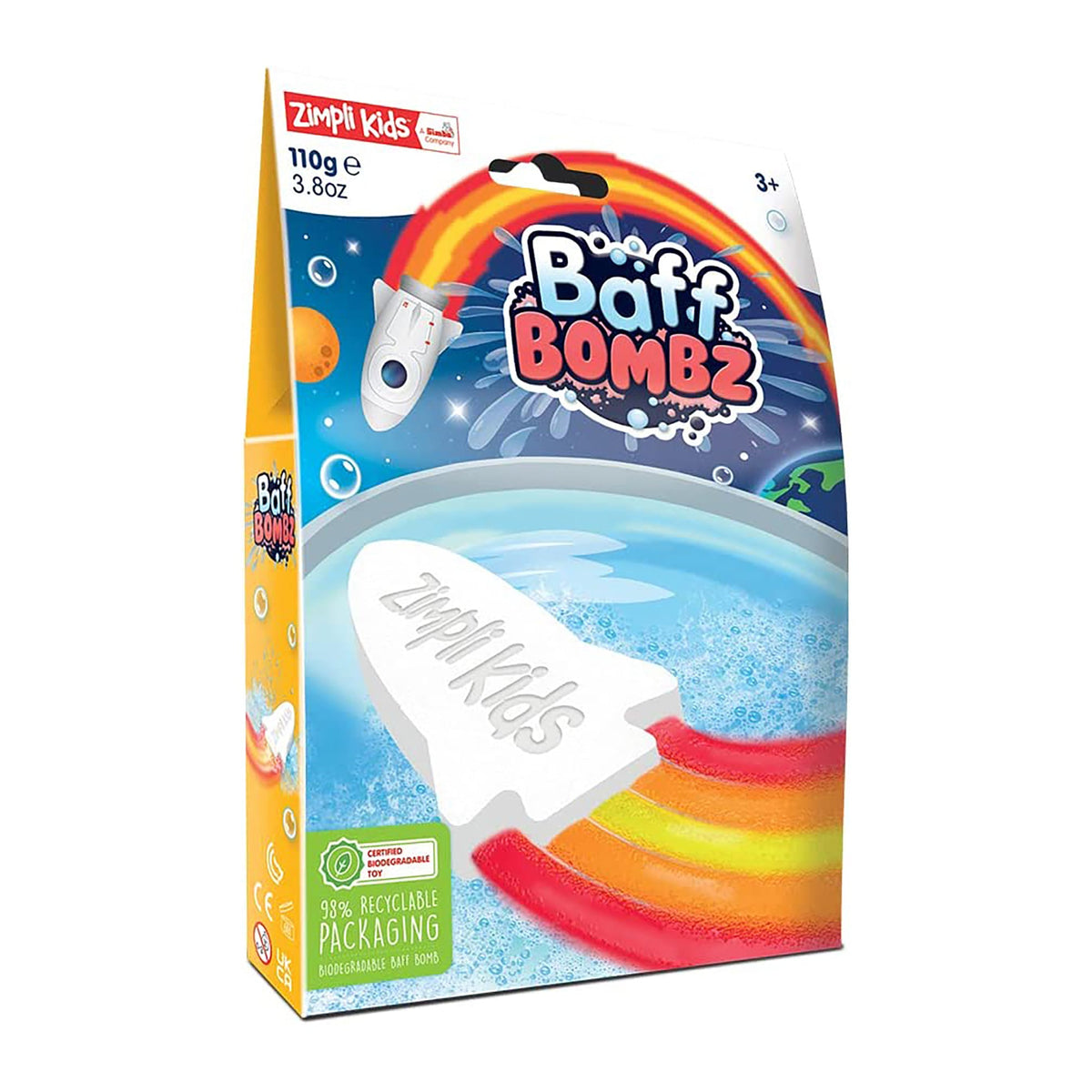 RED PLANET GROUP Impulse Buying Rocket Baff Bombz Bath Bomb, 110g, 1 Count 813974023407