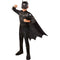 RUBIES II (Ruby Slipper Sales) Costumes DC Comics Batman Deluxe Costume for Kids, Black Jumpsuit with Detachable Cape