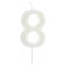 SANTEX Cake Supplies Number 8 Birthday Candle, Phosphorescent