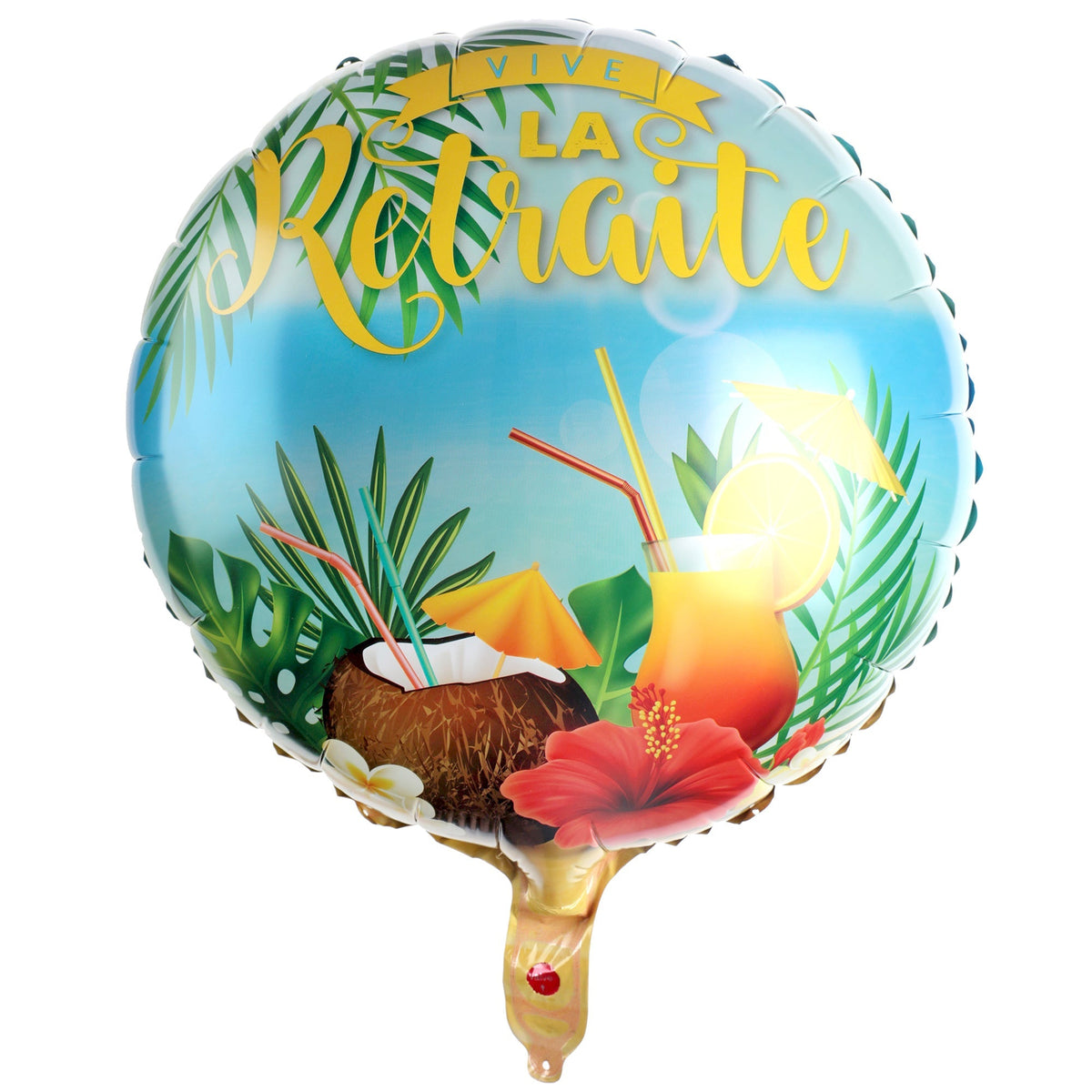 SANTEX Retirement Retraite Retro "Vive la retraite" Foil Balloon, 18 Inches, 1 Count