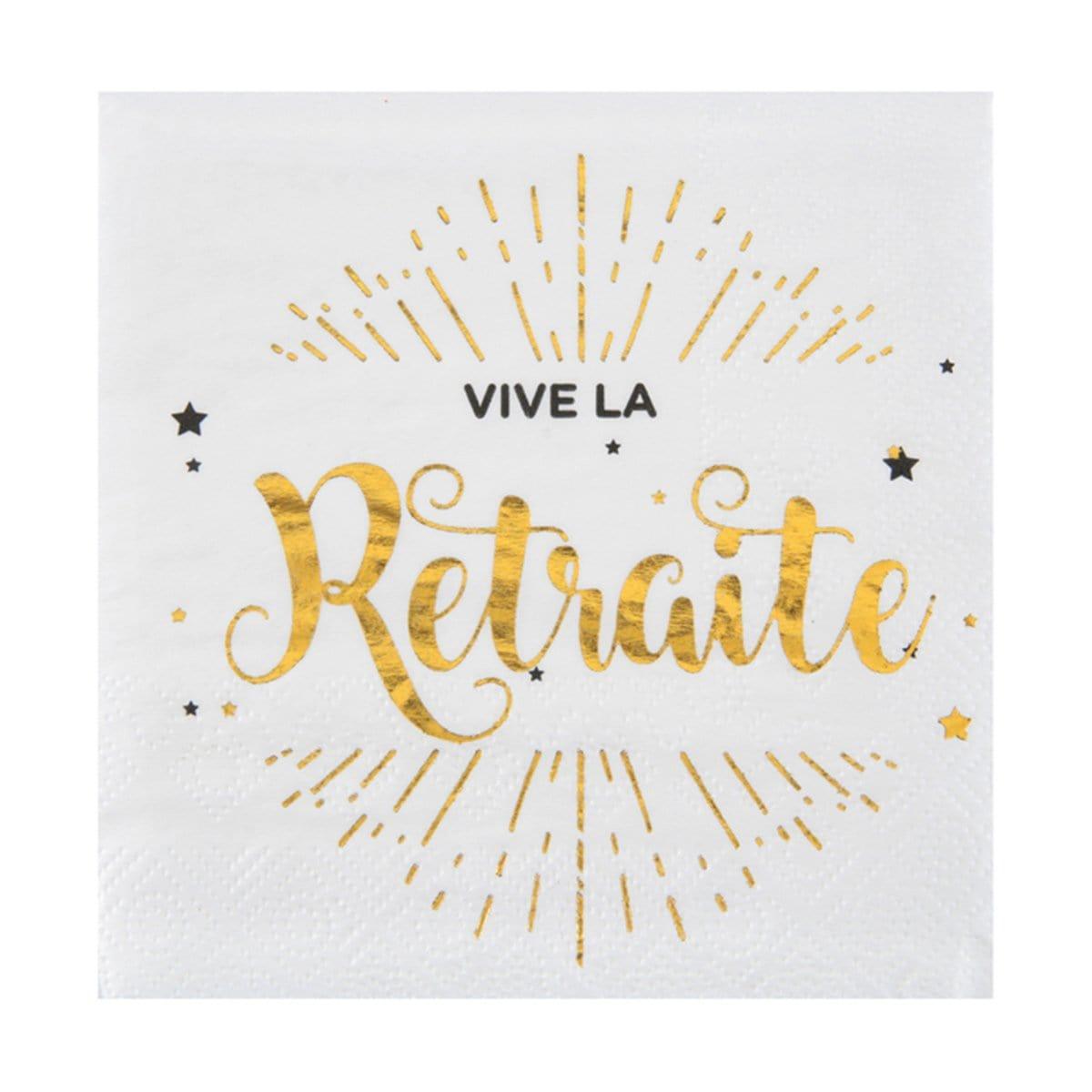 Vive la Retraite Lunch Napkins | Party Expert