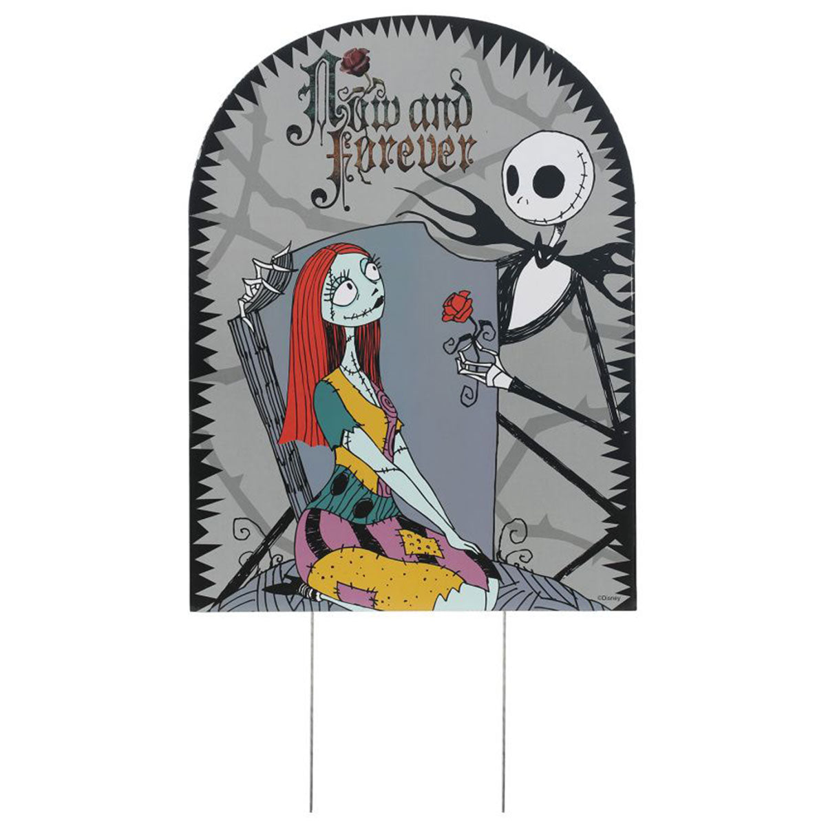 SEASONS HK USA INC Halloween Nightmare Before Christmas Jack and Sally Yard Sign 190842383178