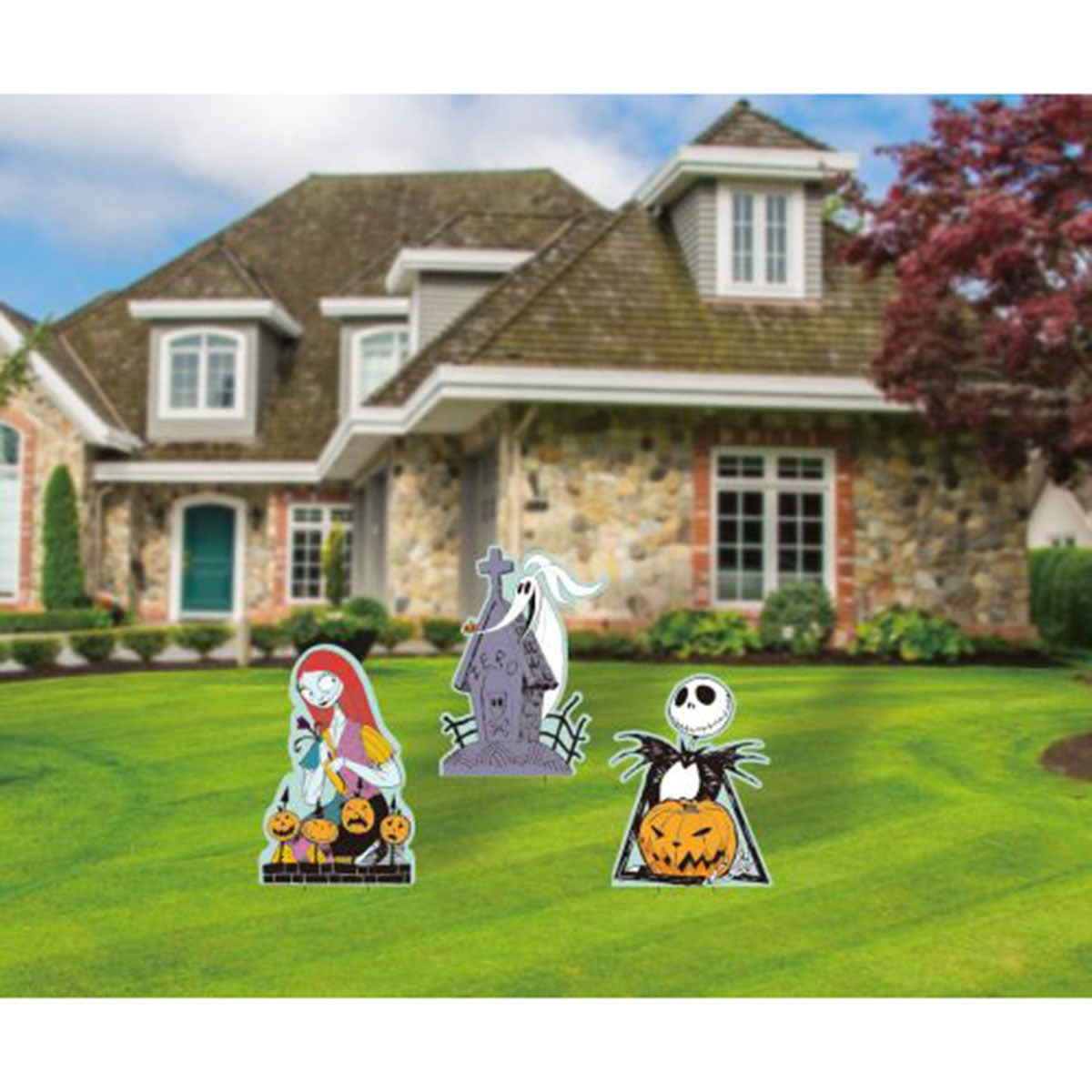 SEASONS HK USA INC Halloween Nightmare Before Christmas Yard Sign, 3 Count 190842383499