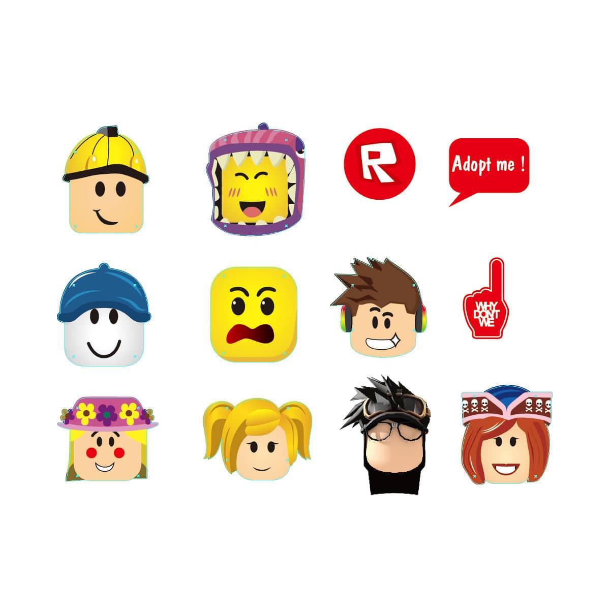 Roblox Photo Booth Props 12 Count Party Supplies Party Expert