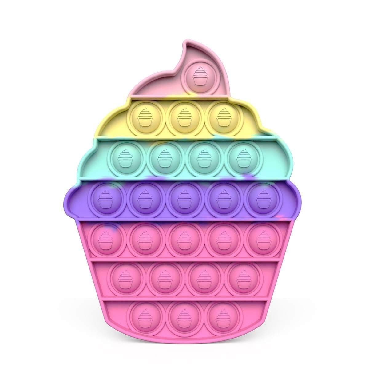 Buy Novelties Push Bubble Fidget, Pastel Cupcake sold at Party Expert