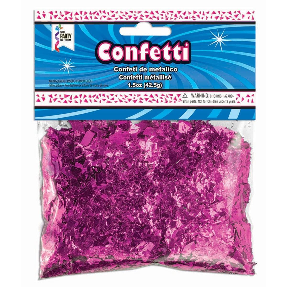 Buy Balloons Fuchsia Metallic Confetti, 1.5 Ounces sold at Party Expert