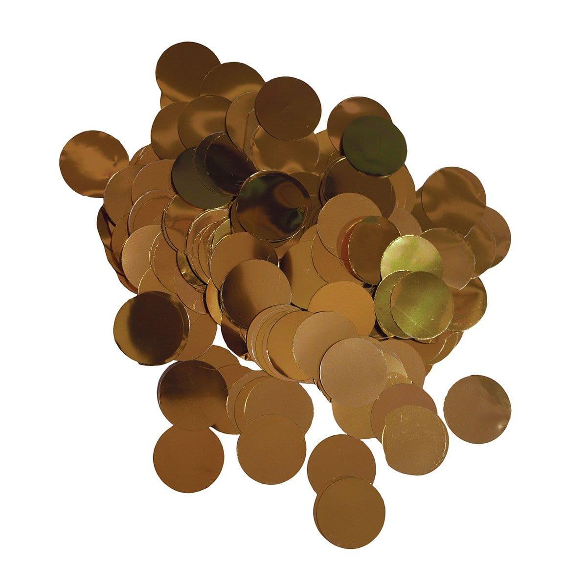 Buy Balloons Gold Metallic Circle Confetti sold at Party Expert