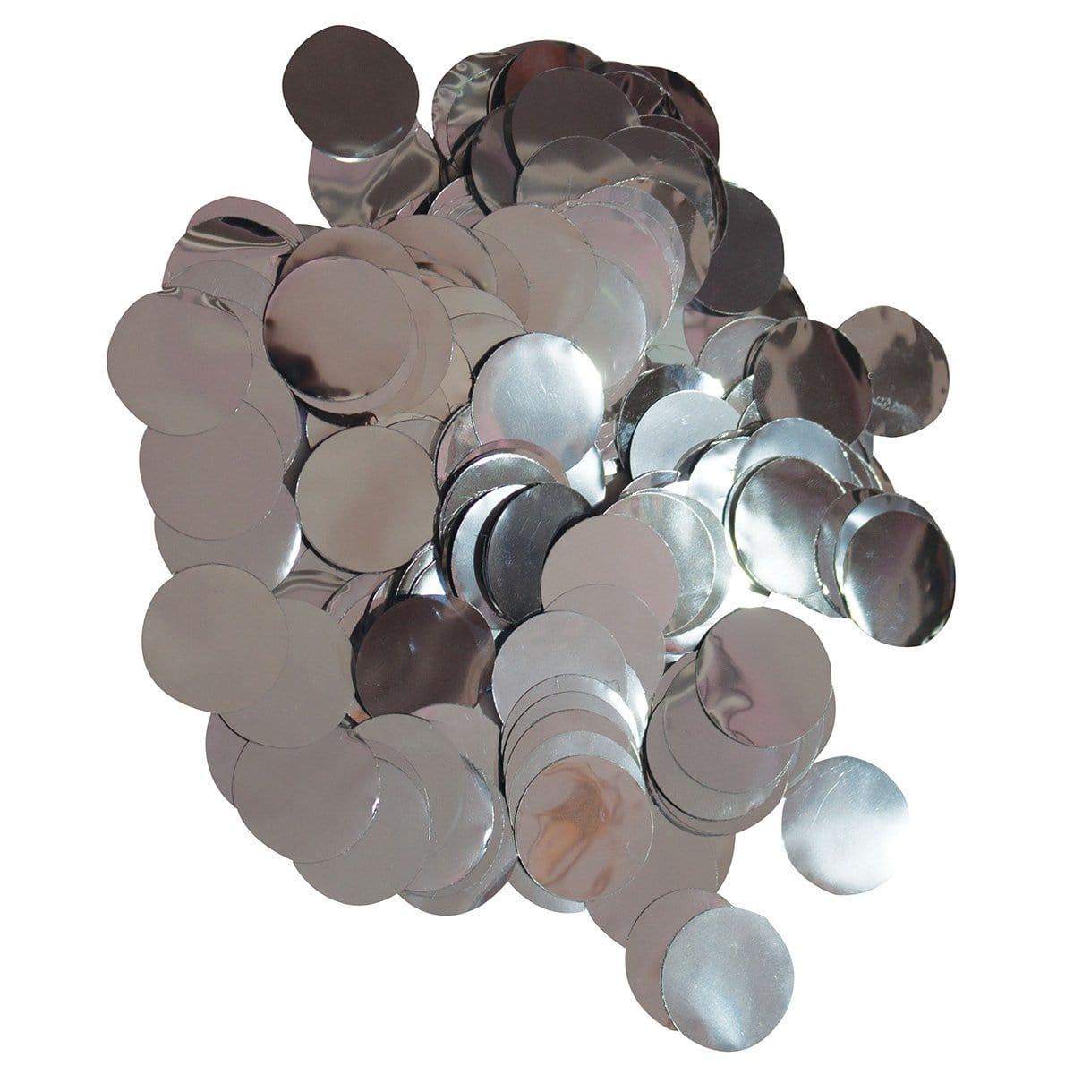 Buy Balloons Silver Metallic Circle Confetti sold at Party Expert