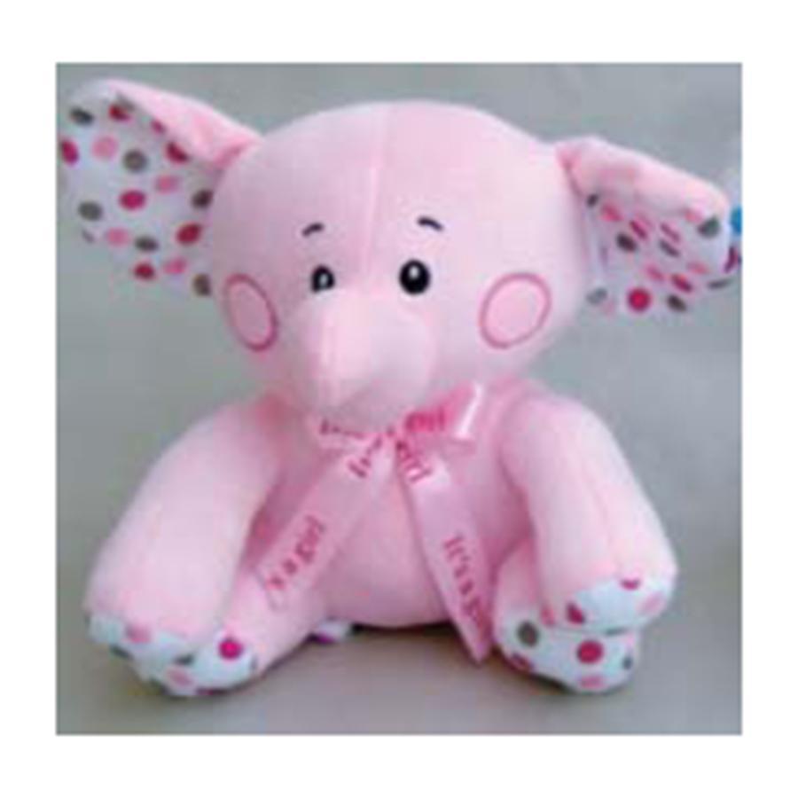 Buy Plushes Elephant Plush 8 In. - Pink sold at Party Expert