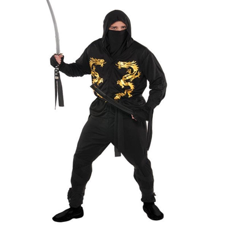 Black Dragon Ninja Costume for Plus Size Adults – Party Expert