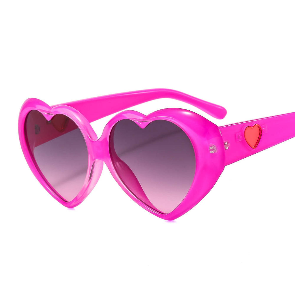 Taizhou Two Circles Trading Co. Ltd. Costume Accessories Pink Heart Shaped Sunglasses for Adults 810077657959