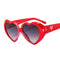 Taizhou Two Circles Trading Co. Ltd. Costume Accessories Red Heart Shaped Sunglasses for Adults 810077657935