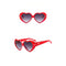 Taizhou Two Circles Trading Co. Ltd. Costume Accessories Red Heart Shaped Sunglasses for Adults 810077657935