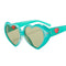 Taizhou Two Circles Trading Co. Ltd. Costume Accessories Turquoise Heart Shaped Sunglasses for Adults 810077658000