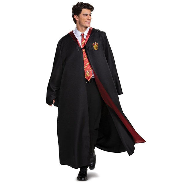 Robe deluxe de Gryffondor de Harry Potter pour enfants, Robe noire et rouge  satin avec combinaison