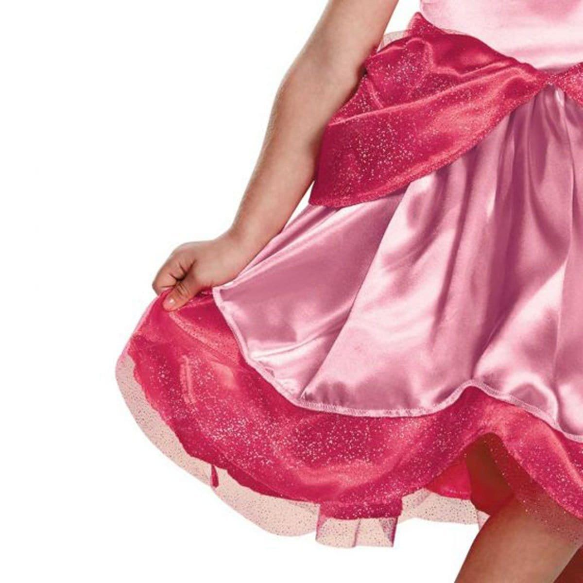 Costume de princesse Peach pour filles, déguisement de luxe Nintendo Super  Mario Bros pour filles, taille L (10-12)
