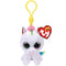 TY INC Plushes TY Beanie Boos Plush with Clip, 5 in, Pixy