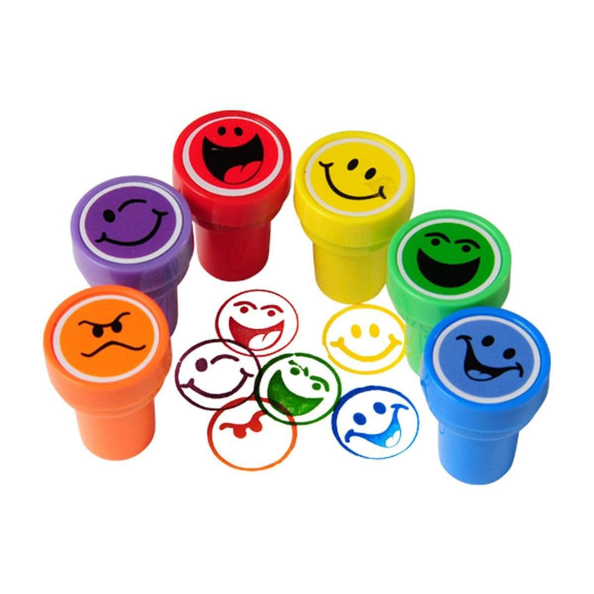 Multicolor Smiley Face Stamps | Party Supplies – Party Expert