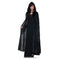 Buy Costume Accessories Black hooded cloak for adults sold at Party Expert