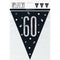 Buy Age Specific Birthday Bonne Fête Black/Silver - Pennant Banner - 60 sold at Party Expert